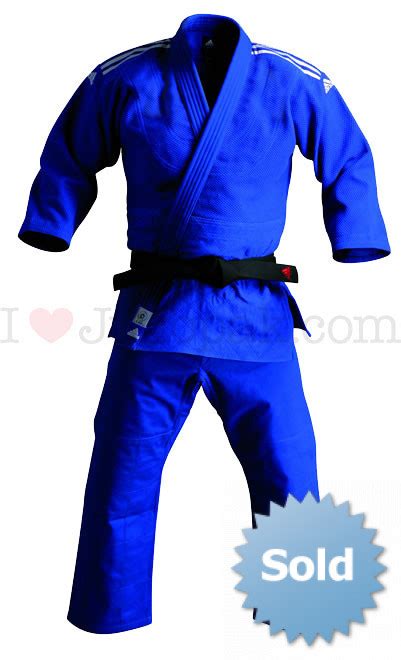 wedstrijd judopak 150 cm adidas blauw